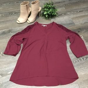 41Hawthorn burgundy Blouse